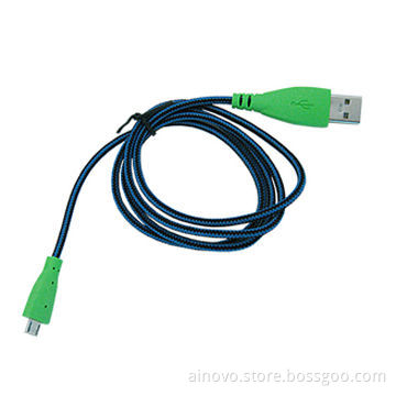 Colorful Braided USB Data Cable for Iphone5, 2-in-1, Fast Shipping